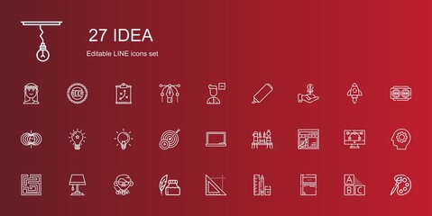 idea icons set