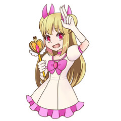 魔法少女 困り顔