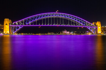 Obraz na płótnie Canvas Sydney harbour light show