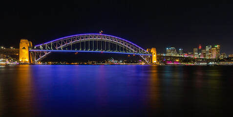 Sydney harbour light show