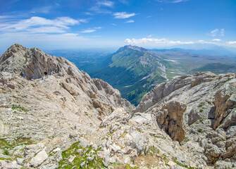 Appennini mountains, Italy - The mountain summit of central Italy, Abruzzo region, above 2500 meters