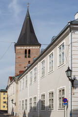 streets and buildings in the  Tartu