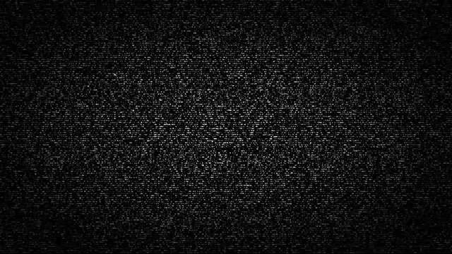 White noise on the TV screen. Screen noise.