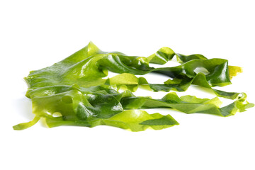 Fresh seaweed wakame isolated on white background © Nikox2