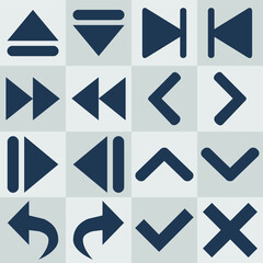 arrow icons set