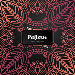 Vector ornamental mandala inspired ethnic art