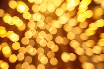 golden christmas lights