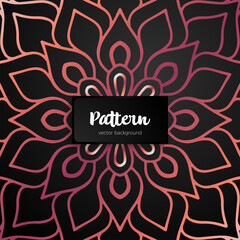 Vector ornamental mandala inspired ethnic art