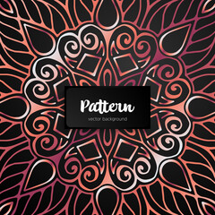 Vector ornamental mandala inspired ethnic art