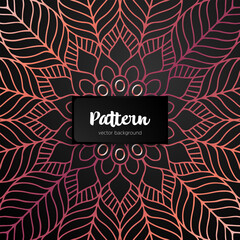 Vector ornamental mandala inspired ethnic art