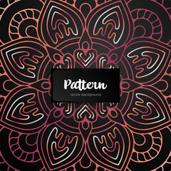 Vector ornamental mandala inspired ethnic art