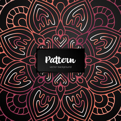 Vector ornamental mandala inspired ethnic art