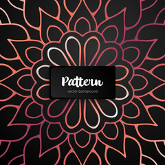 Vector ornamental mandala inspired ethnic art