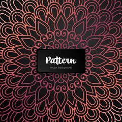 Vector ornamental mandala inspired ethnic art