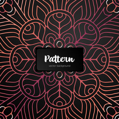 Vector ornamental mandala inspired ethnic art