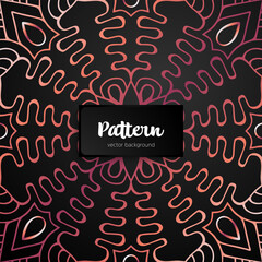 Vector ornamental mandala inspired ethnic art