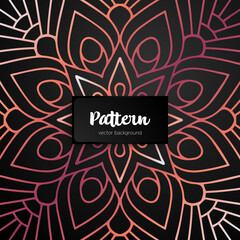 Vector ornamental mandala inspired ethnic art