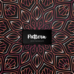 Vector ornamental mandala inspired ethnic art