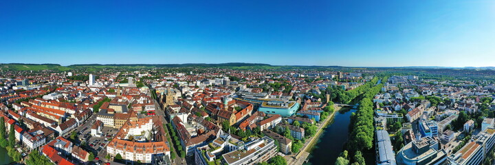 Luftbild von Heilbronn - obrazy, fototapety, plakaty