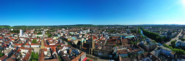 Fototapeta premium Luftbild von Heilbronn