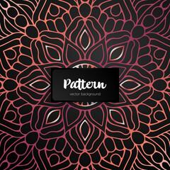 Vector ornamental mandala inspired ethnic art