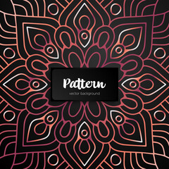 Vector ornamental mandala inspired ethnic art