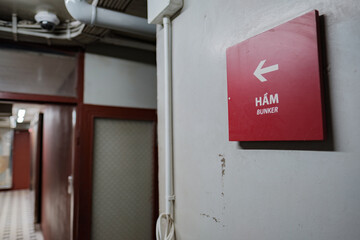Bunker of Reunification Palace in Ho Chi Minh City, Vietnam