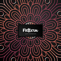 Vector ornamental mandala inspired ethnic art