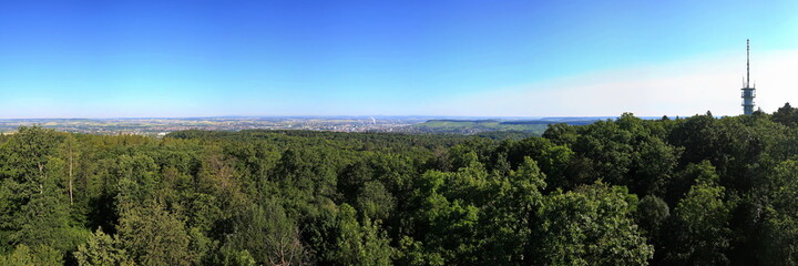 Fototapeta na wymiar Panorama vom Schweinsbergturm