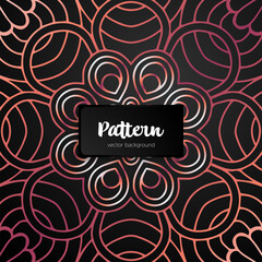 Vector ornamental mandala inspired ethnic art