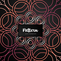 Vector ornamental mandala inspired ethnic art