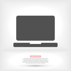 laptop vector icon. lorem ipsum 10 EPS Design