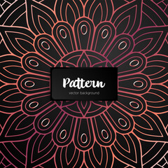 Vector ornamental mandala inspired ethnic art