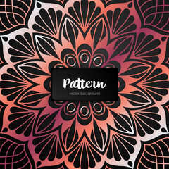 Vector ornamental mandala inspired ethnic art