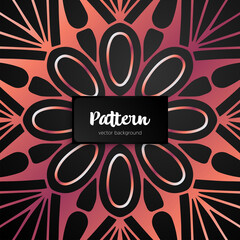 Vector ornamental mandala inspired ethnic art