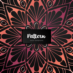 Vector ornamental mandala inspired ethnic art