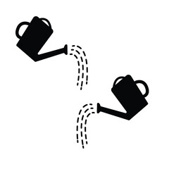 Watering can vector illustration. Isolated on a white background