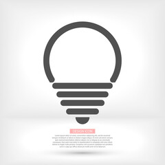 lightbulb icon 10 EPS. lorem ipsum Flat Design JPG