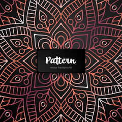 Vector ornamental mandala inspired ethnic art