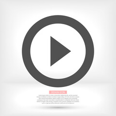 button player vector icon. lorem ipsum Flat Design JPG