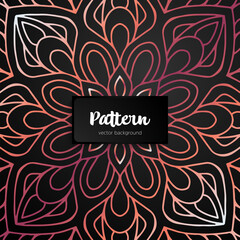Vector ornamental mandala inspired ethnic art