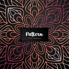 Vector ornamental mandala inspired ethnic art