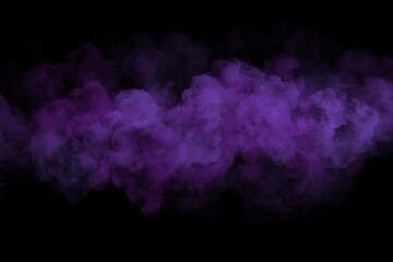 Fototapeta premium 3d Purple color splash on abstract black background