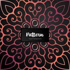 Vector ornamental mandala inspired ethnic art