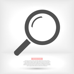 search magnifying glass icon. lorem ipsum Flat Design JPG