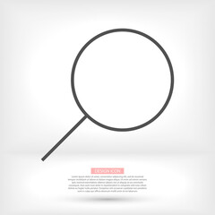 search magnifying glass icon. lorem ipsum Flat Design JPG