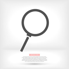 search magnifying glass icon. lorem ipsum Flat Design JPG