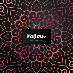Vector ornamental mandala inspired ethnic art