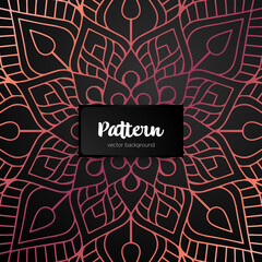 Vector ornamental mandala inspired ethnic art