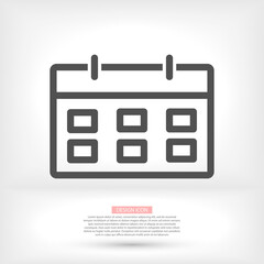 calendar 1 icon vector 10 eps design. lorem ipsum Flat Design JPG
